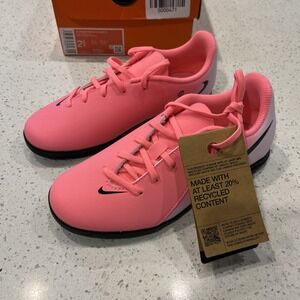 Nike Jr Phantom GX II Club IC Indoor Soccer Shoes Pink FJ2606-600 Youth 2.5 NIB